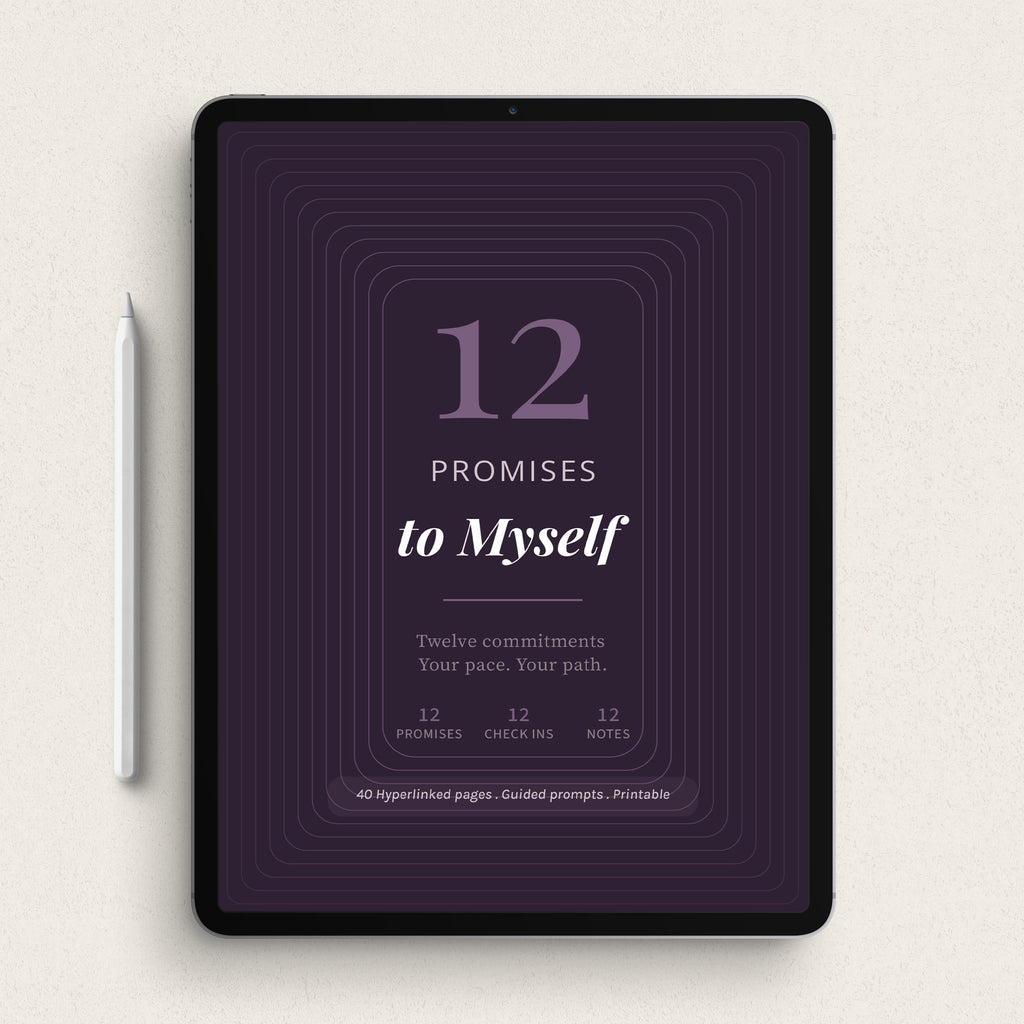 12 Promises to Myself - Commitment Planner