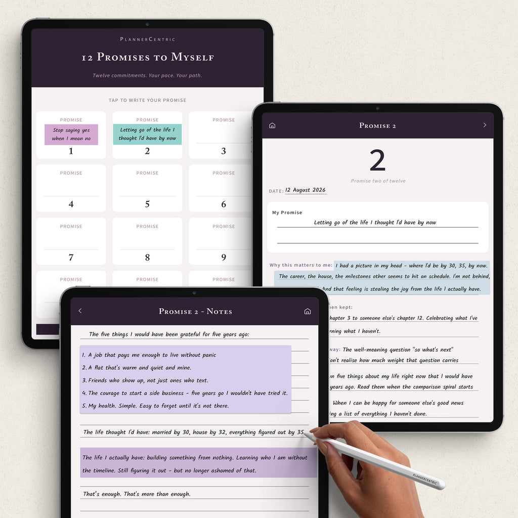 12 Promises to Myself - Commitment Planner