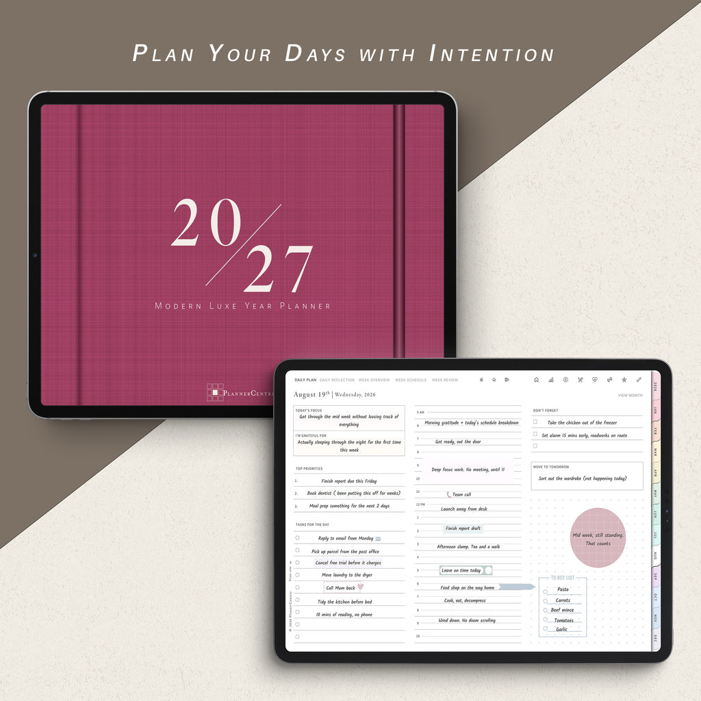 The Modern Luxe Digital Year Planner