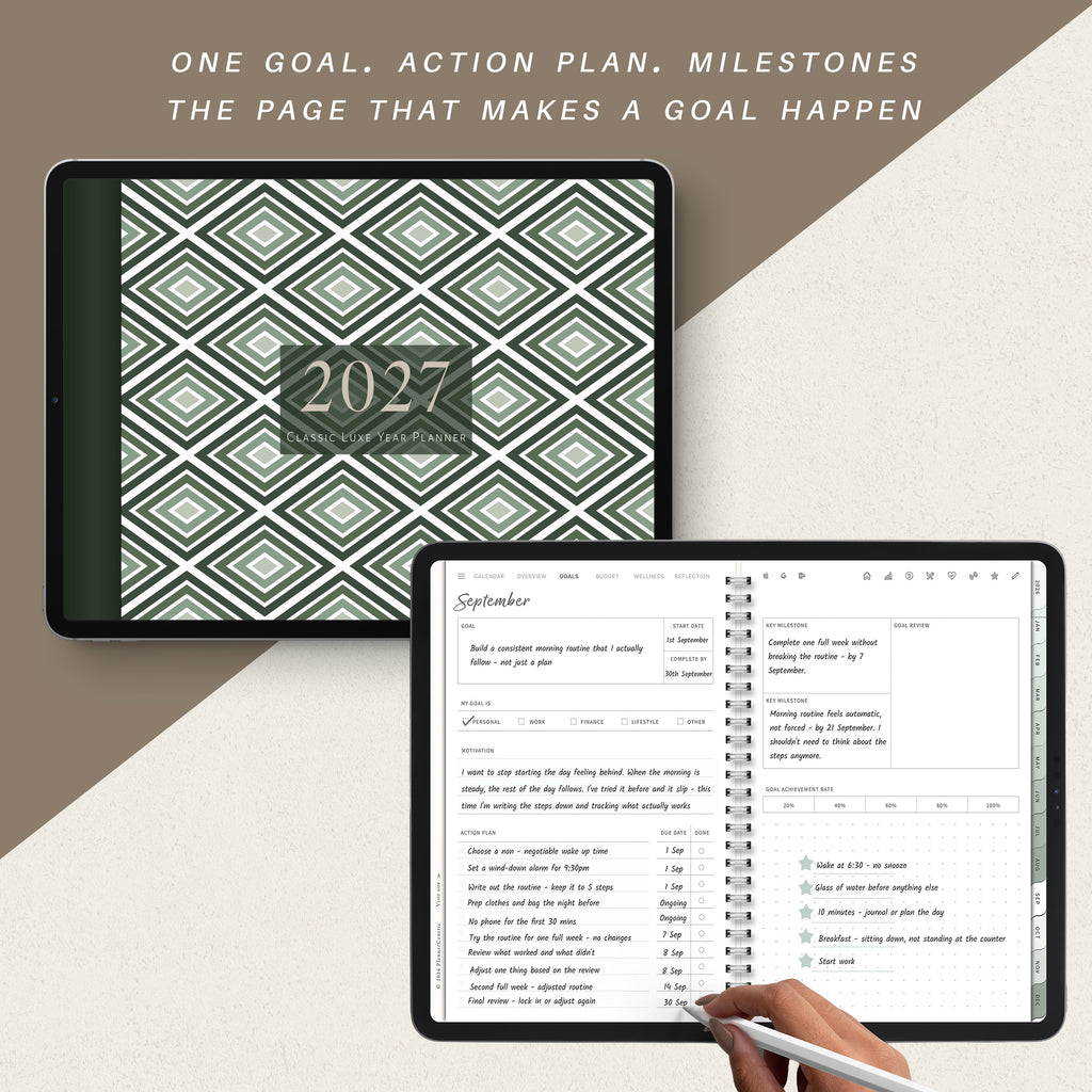 The Classic Luxe Digital Year Planner