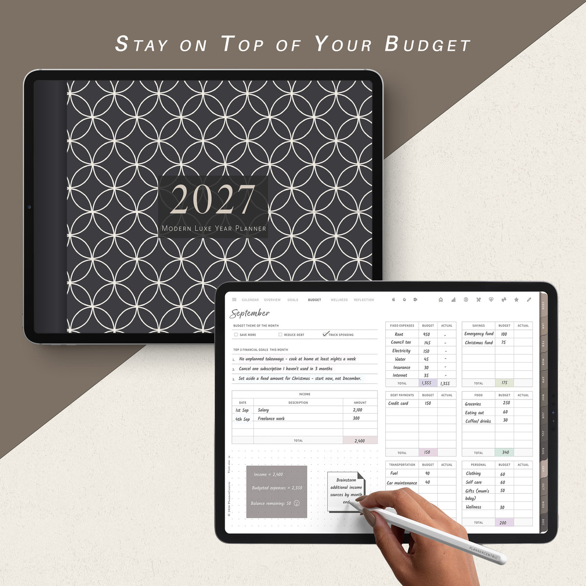 The Modern Luxe Digital Year Planner