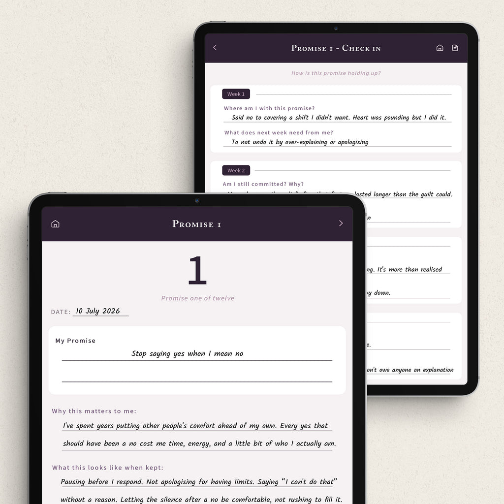 12 Promises to Myself - Commitment Planner