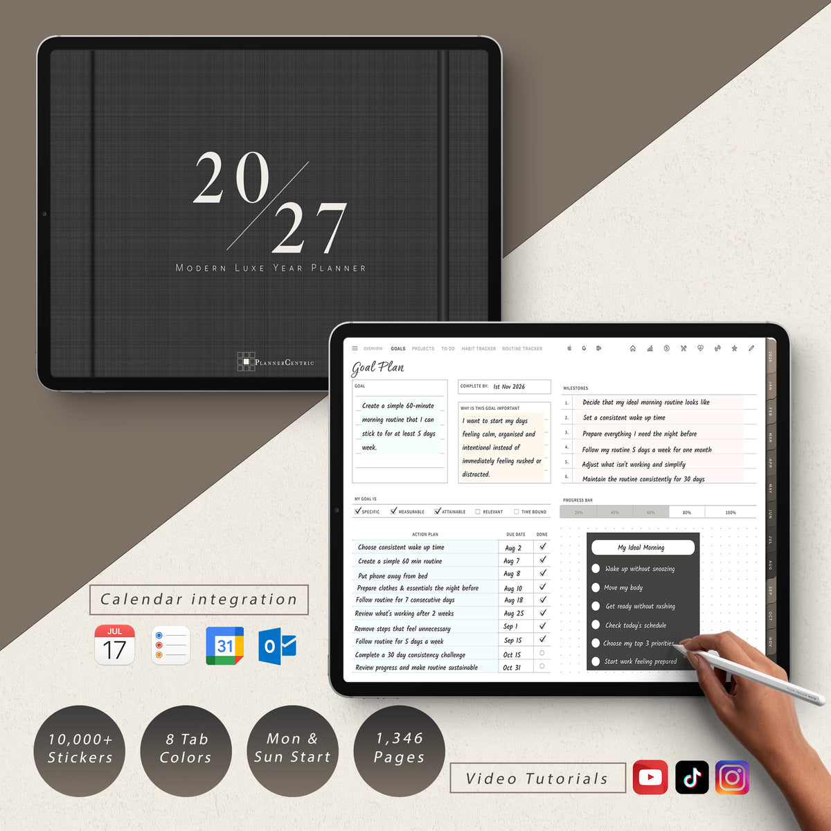 The Modern Luxe Digital Year Planner