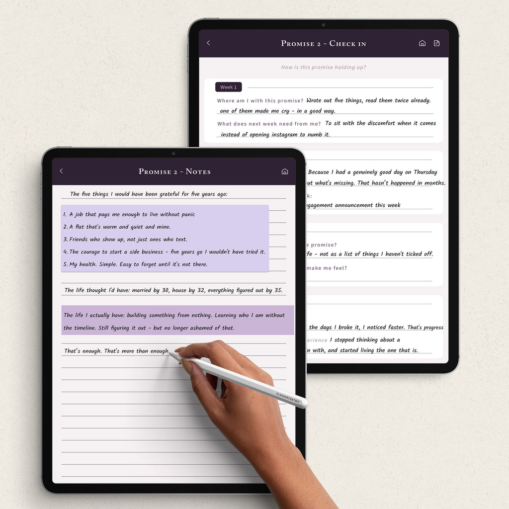 12 Promises to Myself - Commitment Planner